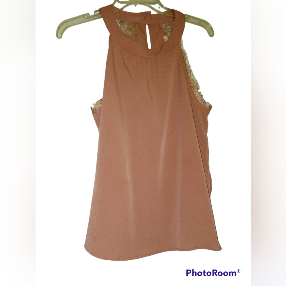 Med size 'Nine Bird' shirt brownish mauve